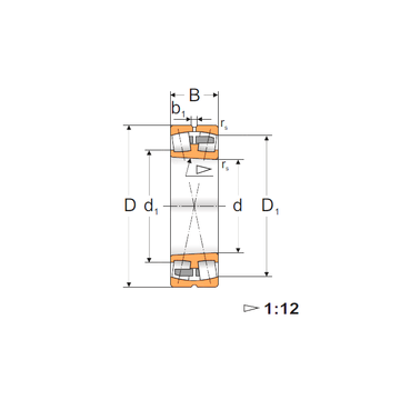 22324K FBJ Spherical Roller Bearings #1 image