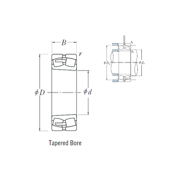 22252CAKE4 NSK Spherical Roller Bearings #1 image