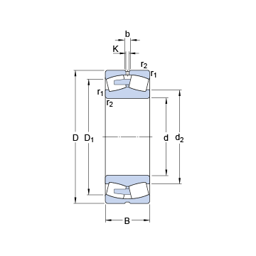 232/850 CAF/W33 SKF Spherical Roller Bearings #1 image