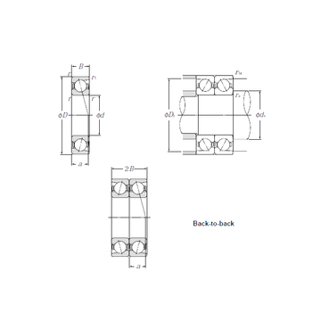 7308DB CYSD Angular Contact Ball Bearings #1 image