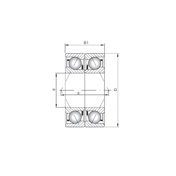 71912 CDB ISO Angular Contact Ball Bearings #1 image