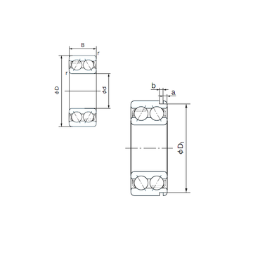 5201N NACHI Angular Contact Ball Bearings #1 image