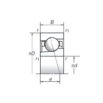 12BGR19S NSK Angular Contact Ball Bearings #1 image