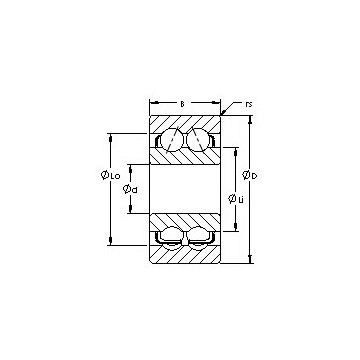 5307 AST Angular Contact Ball Bearings #1 image