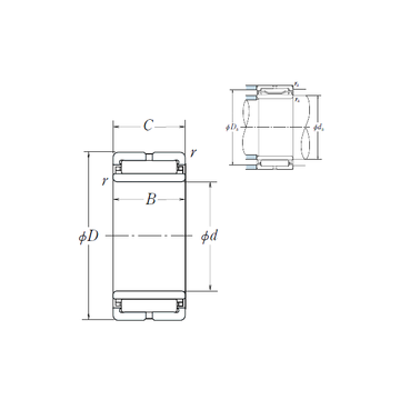 NA4907 NSK Needle Roller Bearings #1 image